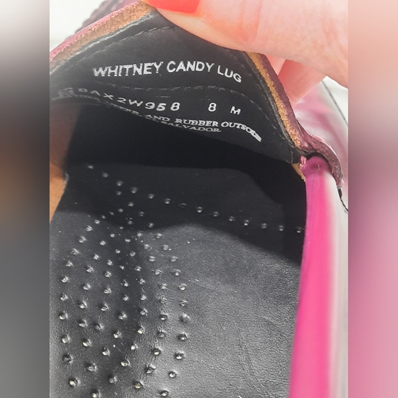 GH BASS WHITNEY SUPER LUG WEEJUNS LOAFER 8 M WINE RED - Picture 6 of 14